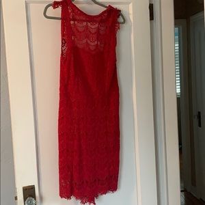 red free people dress - worn once